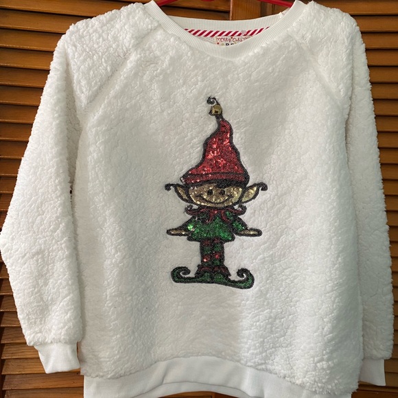 POOF White Long Sleeve Sweater - Picture 2 of 9